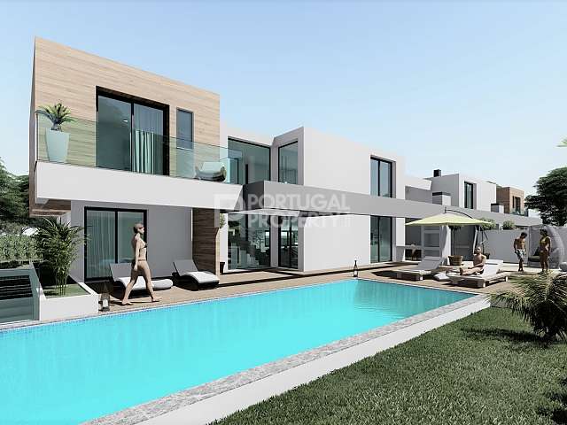 Superbe nouvelle villa contemporaine en construction