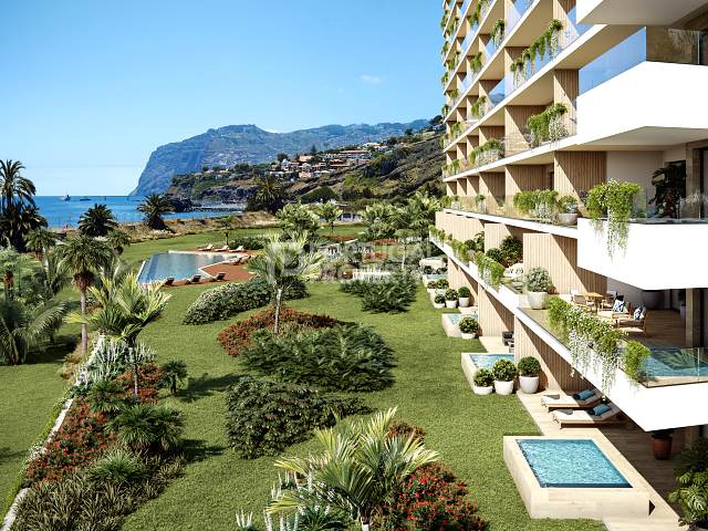 Luxuriöse 3-Zimmer-Wohnung mit Meerblick in Funchal