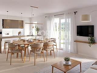 Semi-detached T2+1 villa with private pool in Popular Golf Resort